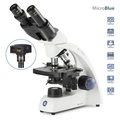 Euromex MicroBlue 40X-1600X Binocular Entry-Level Portable Compound Microscope w/18MP USB 3 Digital Camera MB1152A-18M3